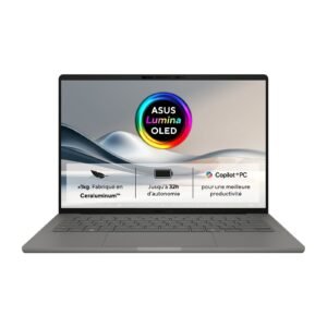 ASUS Zenbook A14 UX3407QA Snapdragon X X1-26-100 | 16GB LPDDR5X | 512GB NVMe | FHD+ OLED | AZERTY | Comme Neuf