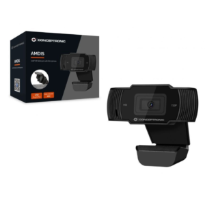 Webcam HD 720P AMDIS de Conceptronic avec microphone (AMDIS03B)