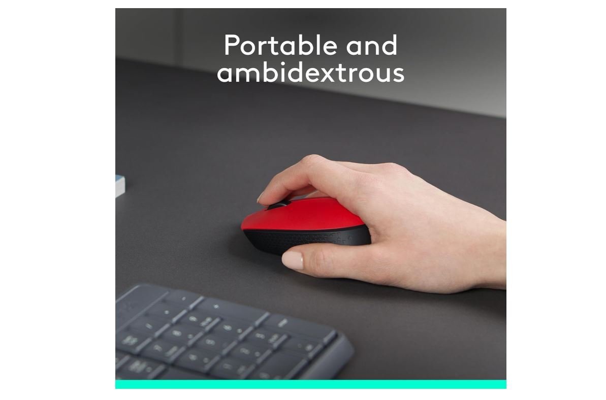 Logitech M171 Wireless Mouse - Red - Image 3