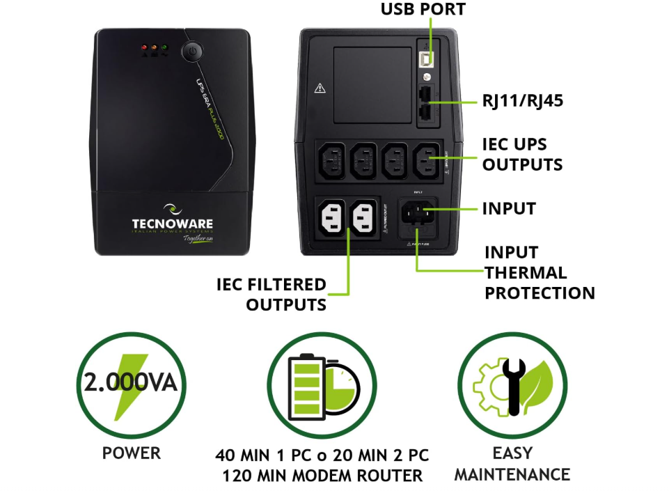 Tecnoware UPS ERA PLUS 750 – Image 2